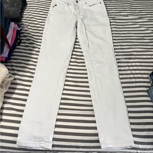 KanCan Women's Crisp White Straight Leg Jeans